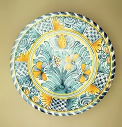 Bluedash Delftware oplader, Lambeth keramik, ca.1670 (keramik)